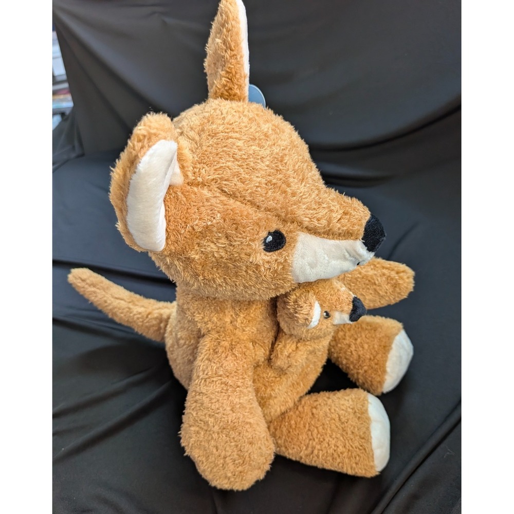 Spark Create Imagine Kangaroo Mom & Baby Plush W/ Rattle & Crinkle New W/ Tag